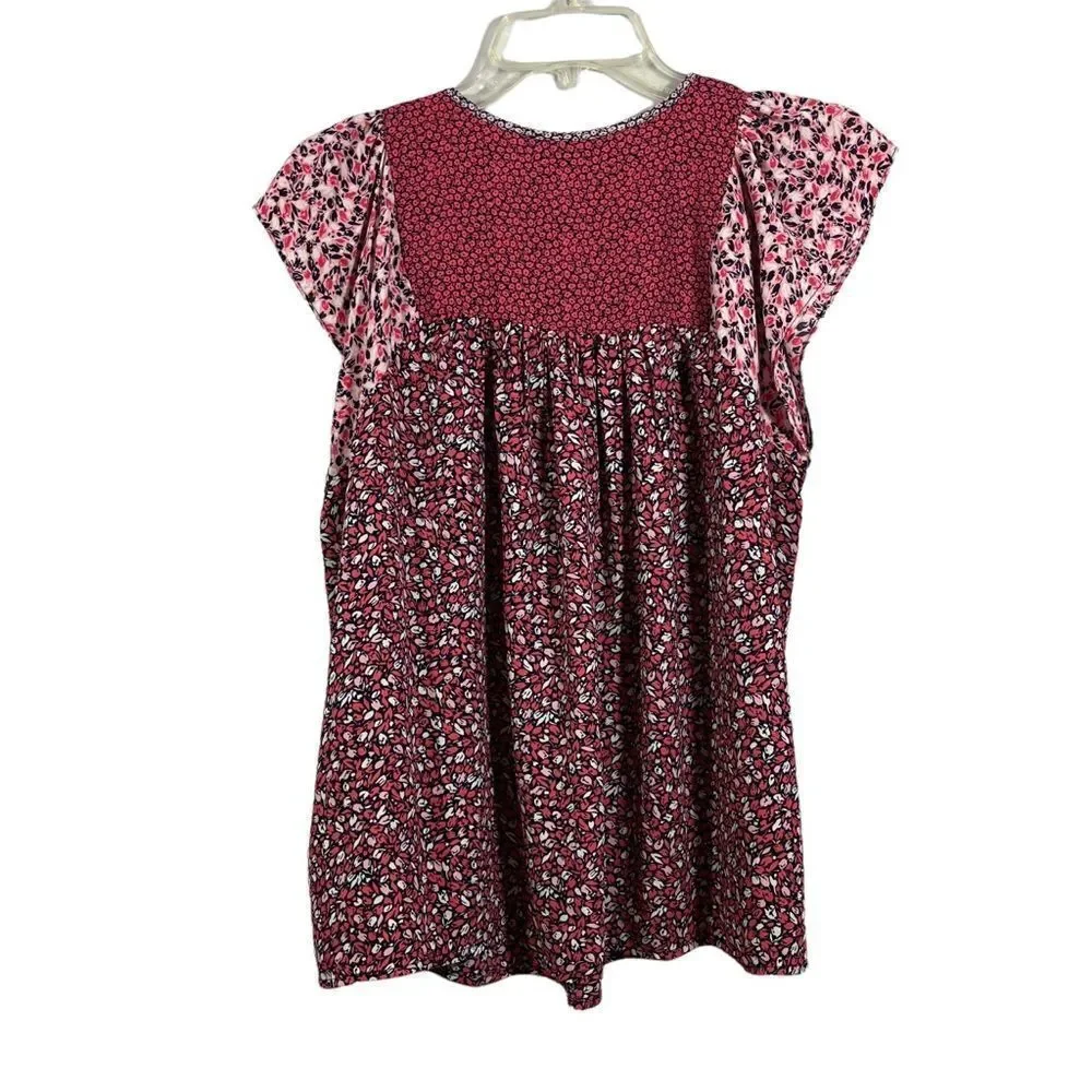 Gap Cap Sleeve Pullover Blouse